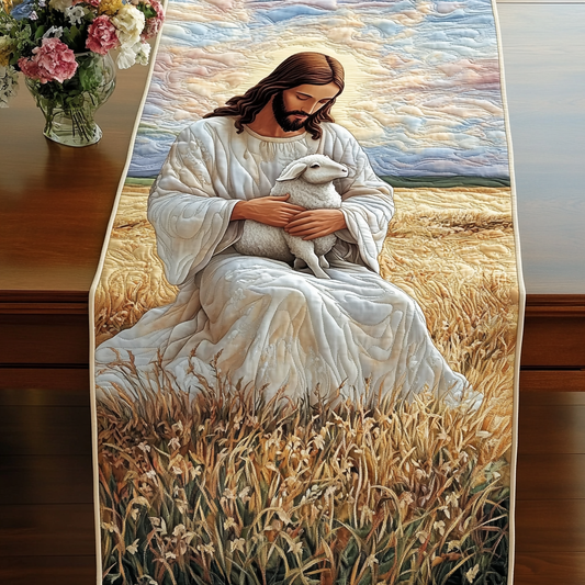 Lamb of Peace Quilted Table Runner NCU0VL790