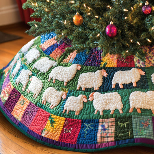 Lambs Leisure Quilted Christmas Tree Skirt NCU0PT2417