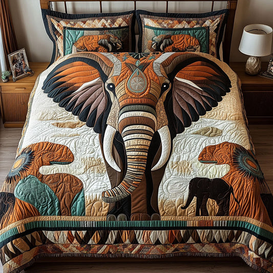 Land of Giants 3-Piece Quilted Bedding Set NCU0PT7266