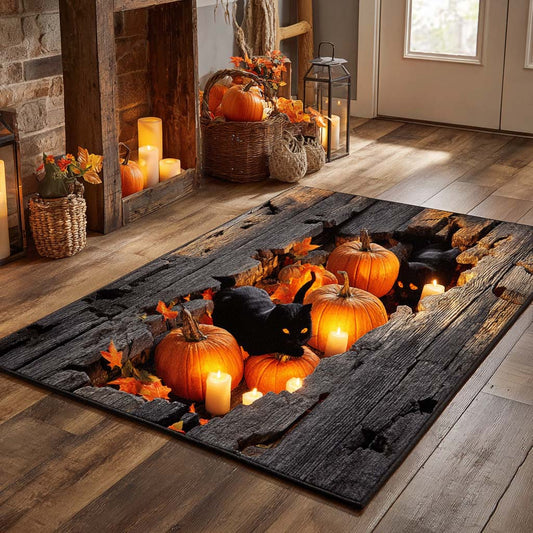 Lantern Cat Patch Area Rug NCU0XD916