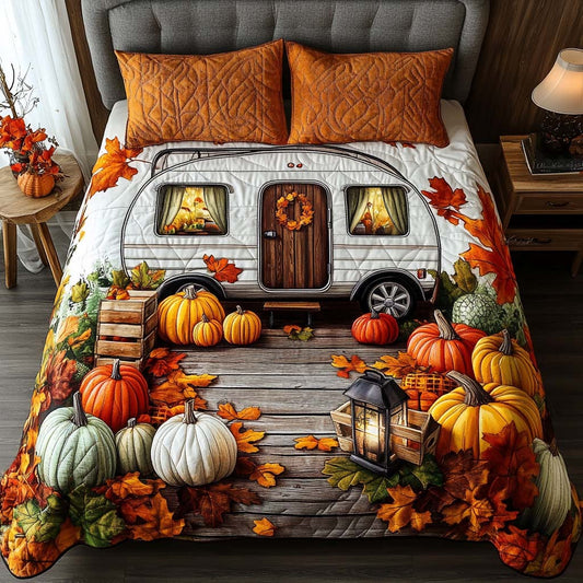 Lantern Glow Camper 3-Piece Quilted Bedding Set NCU0NT8662
