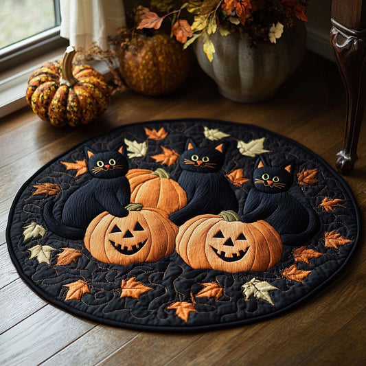 Lantern Keeper Quilted Round Mat NCU0XD287