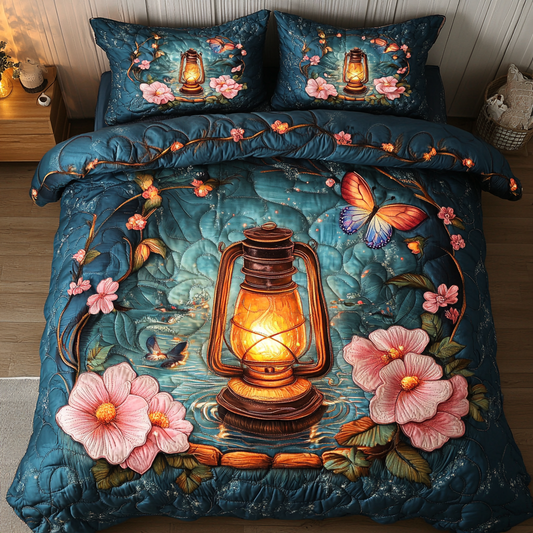 Lantern Serenity 3-Piece Quilted Bedding Set NCU0DK6189