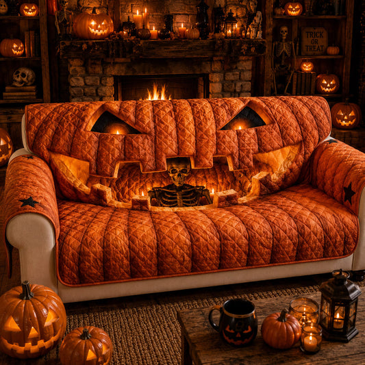 Lantern Skull Quilted Sofa Cover NCU0TD2908
