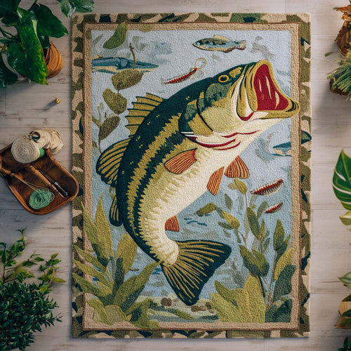 Largemouth Legend Area Rug NCU0PT9404