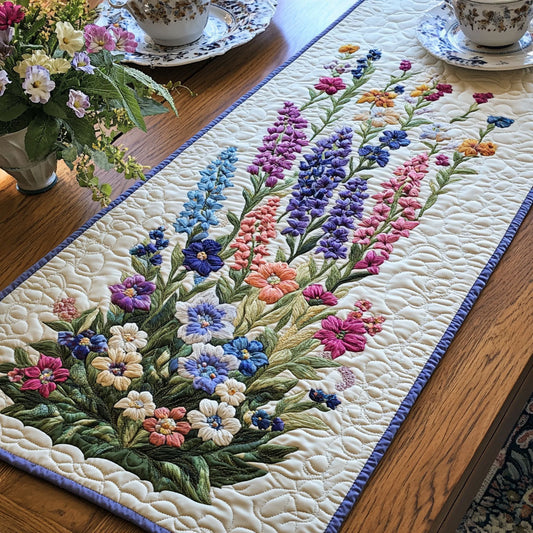 Larkspur Grace Quilted Table Runner NCU0PT6865