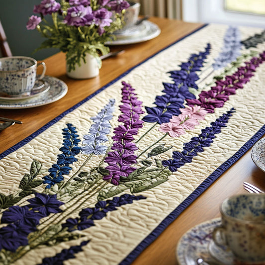Larkspur Serenade Quilted Table Runner NCU0PT6866