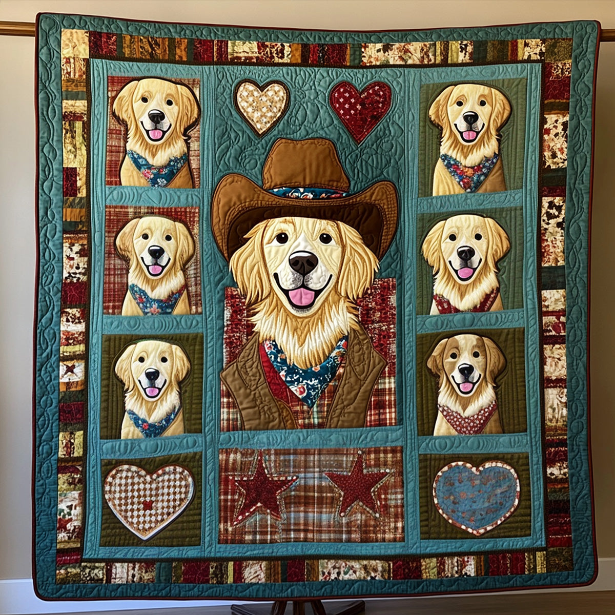 Lasso Retriever Quilted Blanket NCU0PT2615