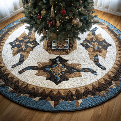 Lassoed Dreams Christmas Quilted Tree Skirt NCU0PT9973