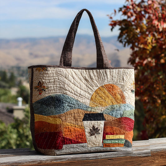Latte Layers Quilted Tote Bag NCU0PT8292
