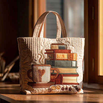 Latte Story Quilted Tote Bag NCU0TD189