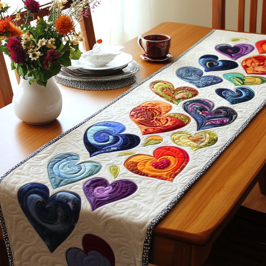Lattice of Love Quilted Table Runner NCU0PT2918