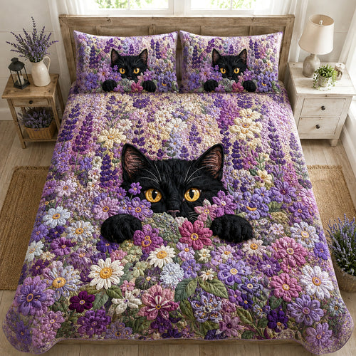 Lavender Haven 3-Piece Quilted Bedding Set NCU0TV2119