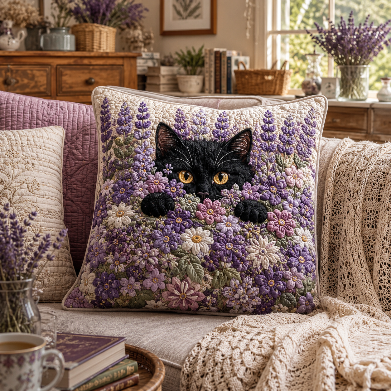 Lavender Haven Quilted Pillow Case NCU0TV2017