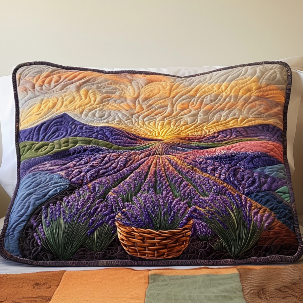 Lavender Moonrise Quilted Bedding Pillow Case NCU0NT7525
