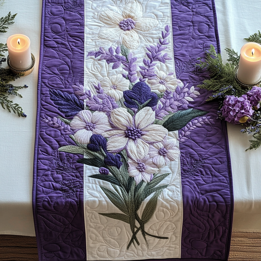 Lavender Aura Quilted Table Runner NCU0VH4648