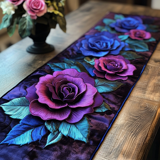 Lavender Bloom Quilted Table Runner NCU0VL1417