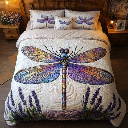Lavender Breeze Escape 3-Piece Quilted Bedding Set NCU0PT3463
