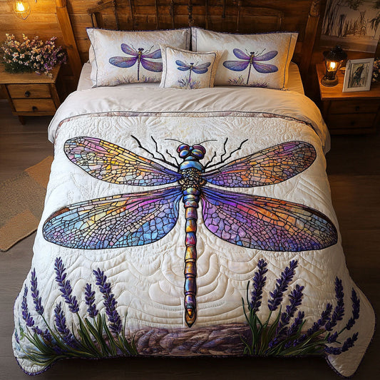 Lavender Breeze Escape 3-Piece Quilted Bedding Set NCU0PT3463