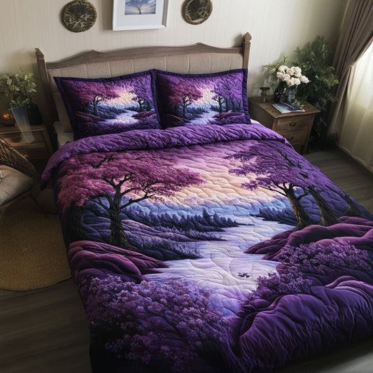 Lavender Coast 3-Piece Quilted Bedding Set NCU0PT7150