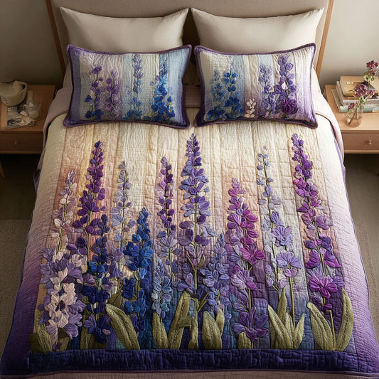 Lavender Haze 3-Piece Quilted Bedding Set NCU0TV148