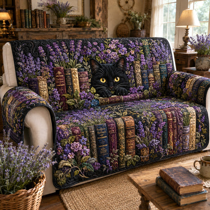 Lavender Hideaway Quilted Sofa Cover NCU0TV2012