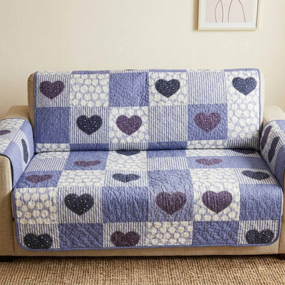 Lavender Love Quilted Sofa Cover NCU0XD2533