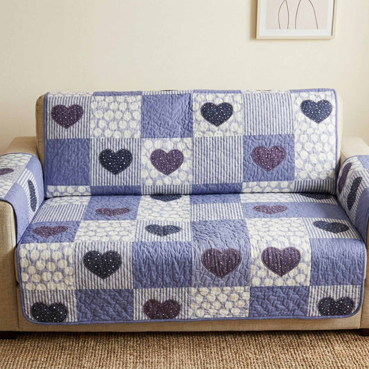 Lavender Love Quilted Sofa Cover NCU0XD2533