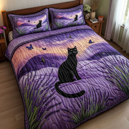 Lavender Lurker 3-Piece Quilted Bedding Set NCU0PT7105