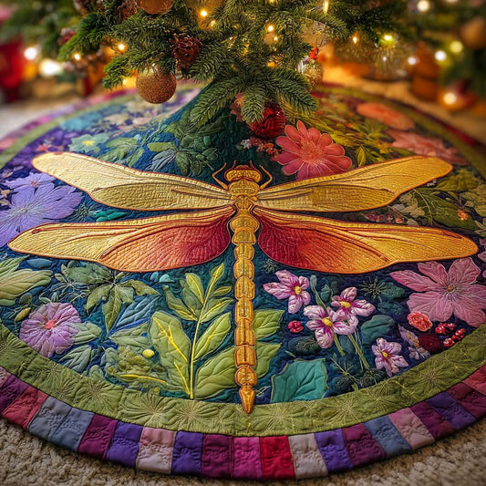 Lavender Petal Dance Quilted Tree Skirt NCU0XD1656