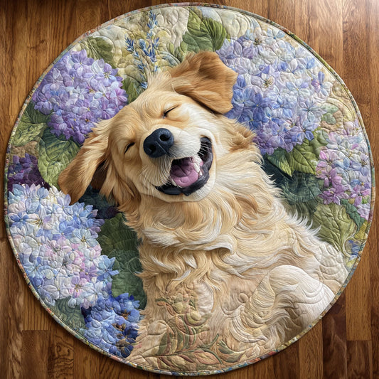 Lavender Smile Quilted Round Mat NCU0TV466