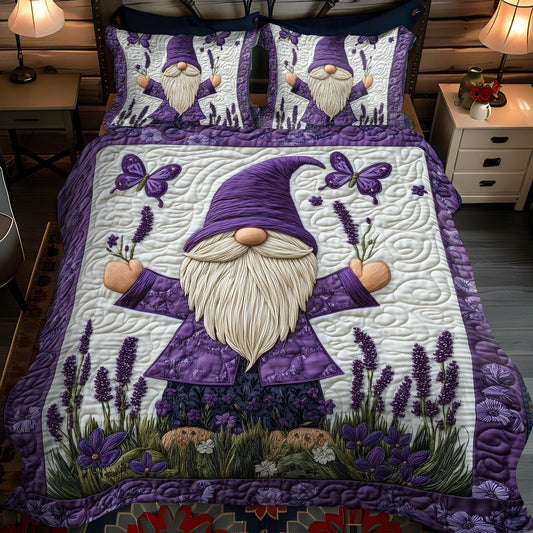 Lavender Whisperer 3-Piece Quilted Bedding Set NCU0PT3195