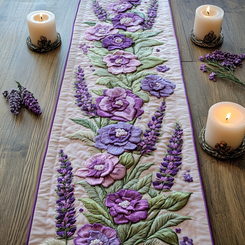 Lavender Whispers Quilted Table Runner NCU0VH4653