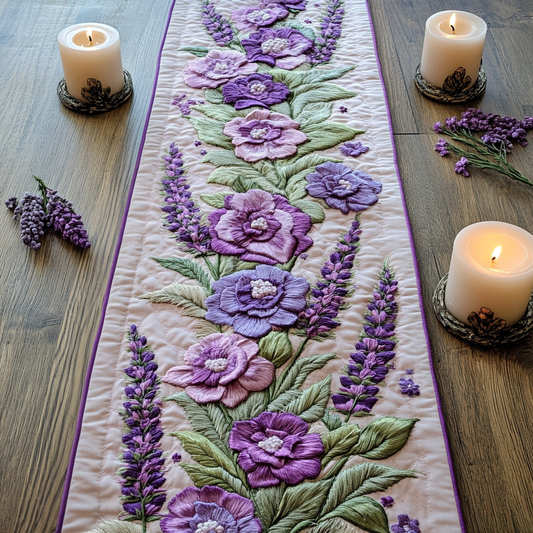 Lavender Whispers Quilted Table Runner NCU0VH4653