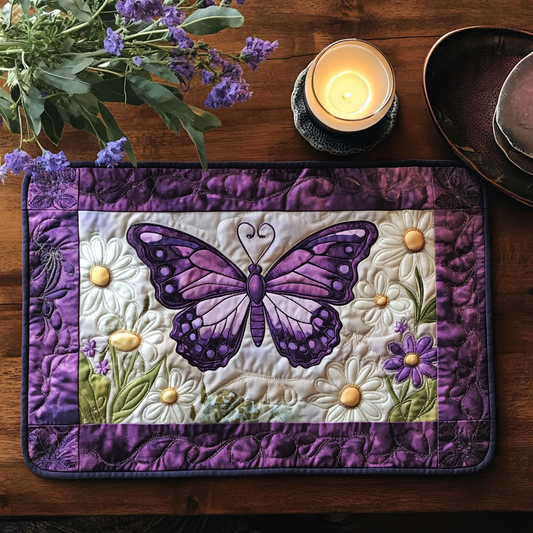 Lavender Wings Quilted Place Mat NCU0VH5353