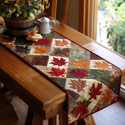 Leaf Dance Quilted Table Runner NCU0DK8673