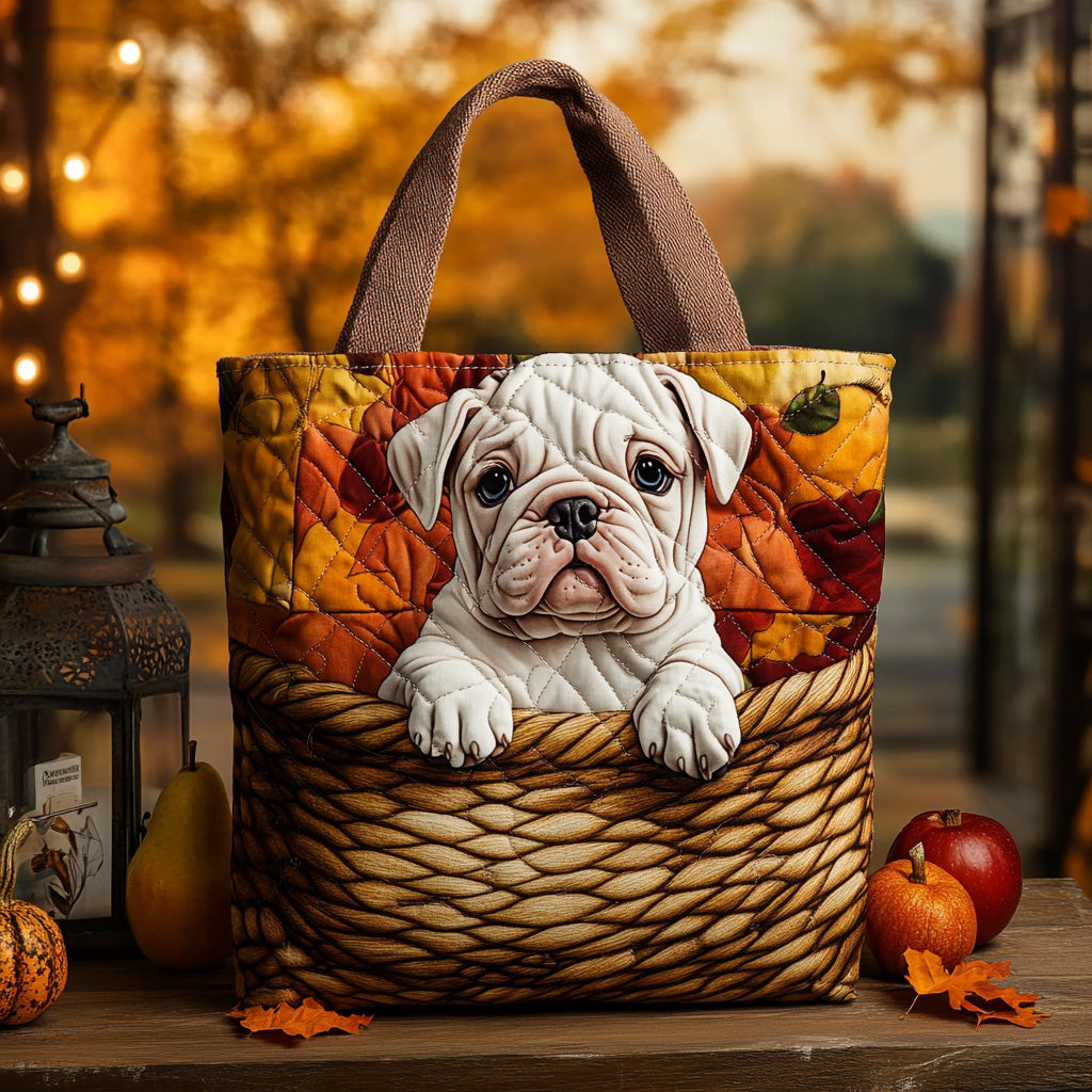 Leaf Sniffer Quilted Tote Bag NCU0DV7095