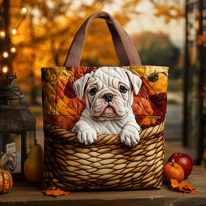 Leaf Sniffer Quilted Tote Bag NCU0DV7095