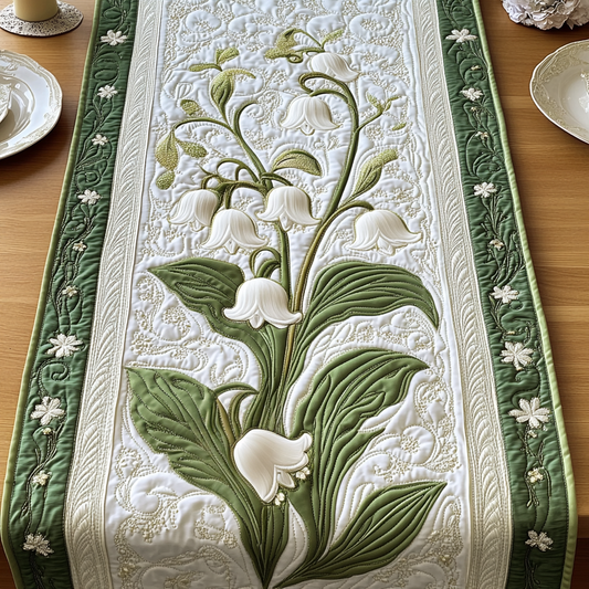 Leafy Dream Quilted Table Runner NCU0VH4410