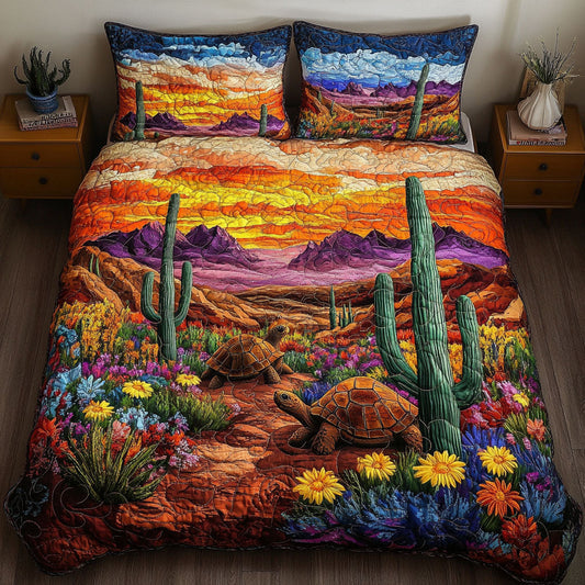 Leafy Path 3-Piece Quilted Bedding Set NCU0NT6972