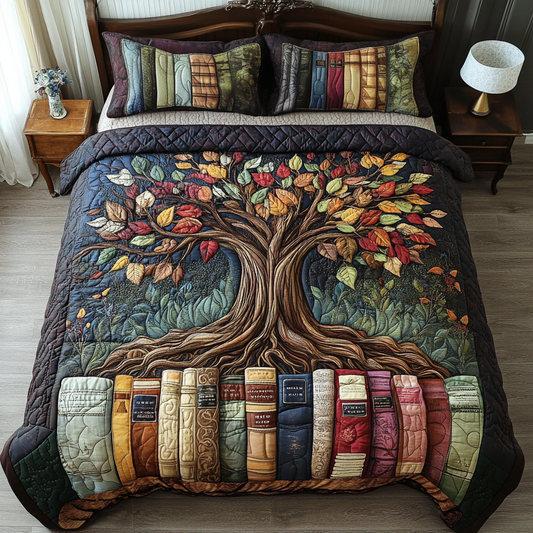 Learning Bloom 3-Piece Quilted Bedding Set NCU0VH5444