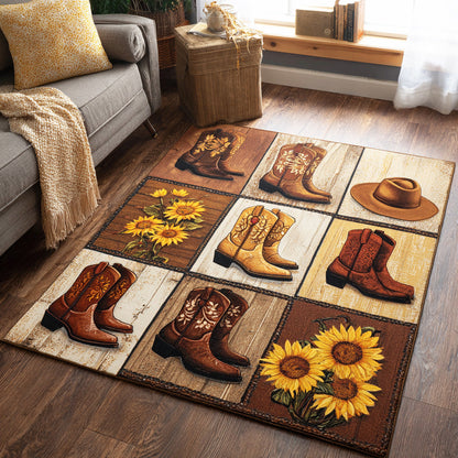 Leather Spurs Area Rug NCU0TD2103