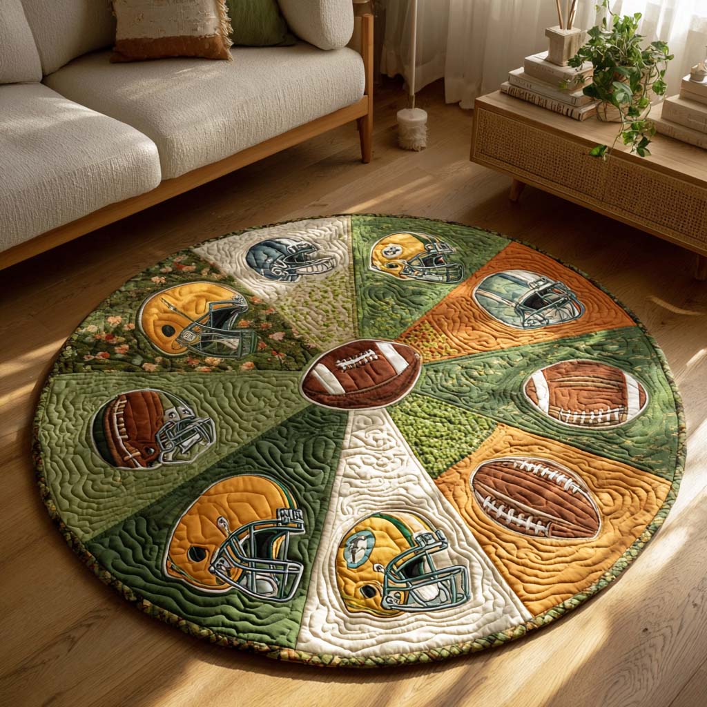 Legacy Football Quilted Round Mat NCU0HH1818