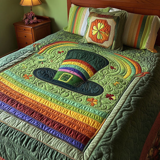 Leprechaun Landing 3-Piece Quilted Bedding Set NCU0PT3237