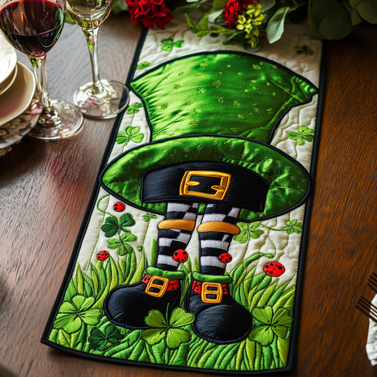 Leprechaun Touch Quilted Table Runner NCU0VH2562