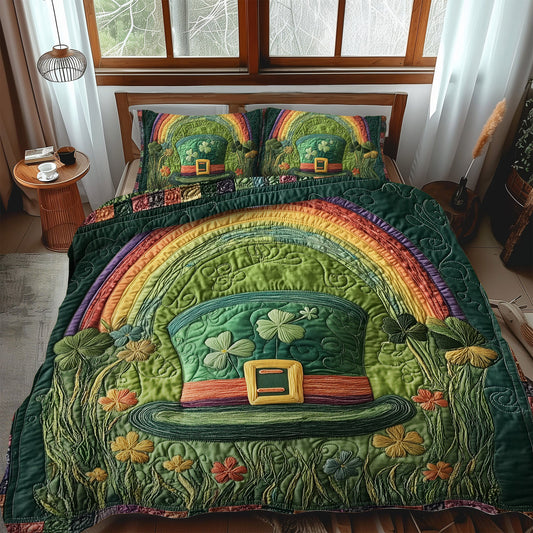 Leprechauns Treasure 3-Piece Quilted Bedding Set NCU0PT3246