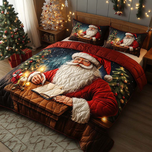 Letters from Santa 3-Piece Quilted Bedding Set NCU0XD564