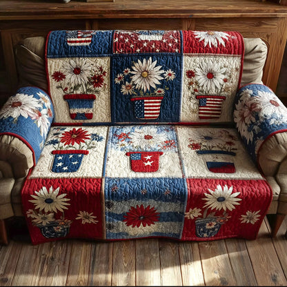 Liberty Bloom Quilted Sofa Cover NCU0PT11327