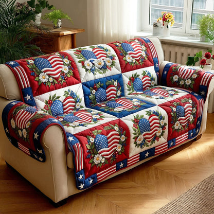 Liberty Bloom Quilted Sofa Cover NCU0TD2260