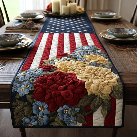 Liberty Bloom Quilted Table Runner NCU0DV9357